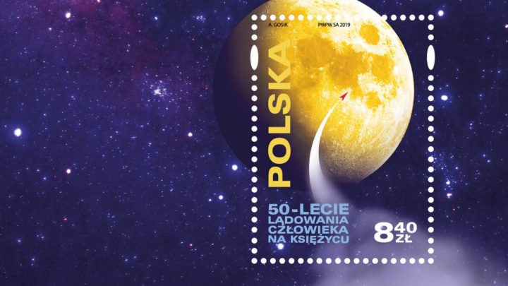 Poczta Polska wydaje znaczek z okazji 50. rocznicy lądowania człowieka na Księżycu